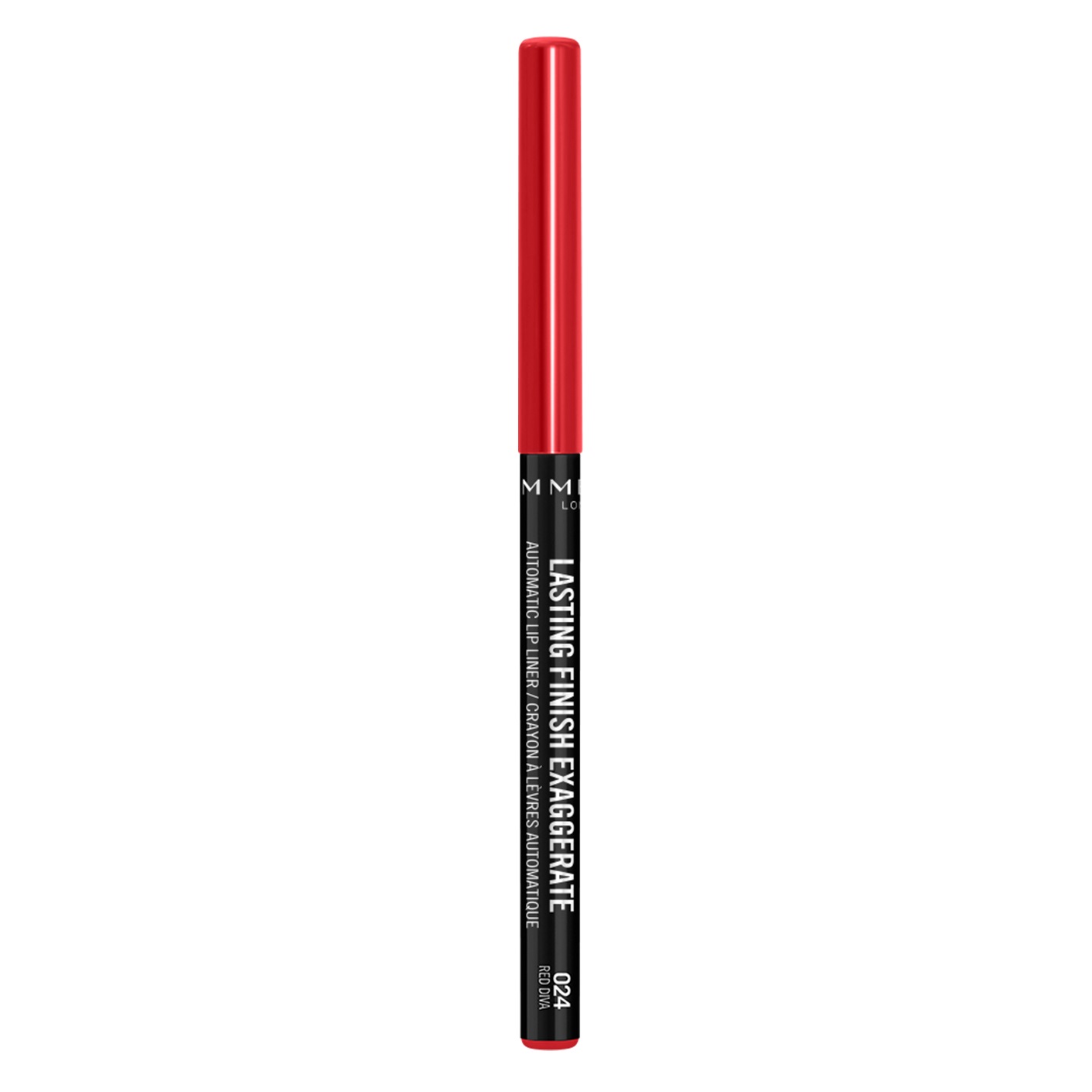 Олівець для губ Rimmel Lasting Finish Exaggerate, відтінок 024 (Red Diva), 0,35 г (8000019858681) - фото 1