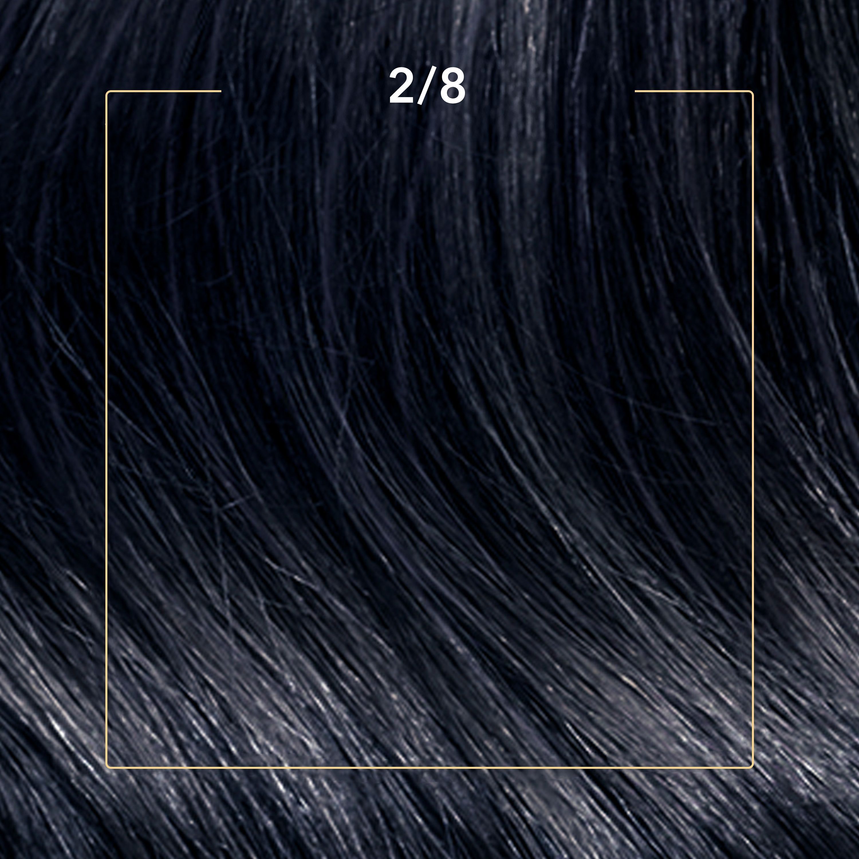 Стійка крем-фарба для волосся Wella Color Perfect 2/8 Синяво-чорний (4064666598260) - фото 2