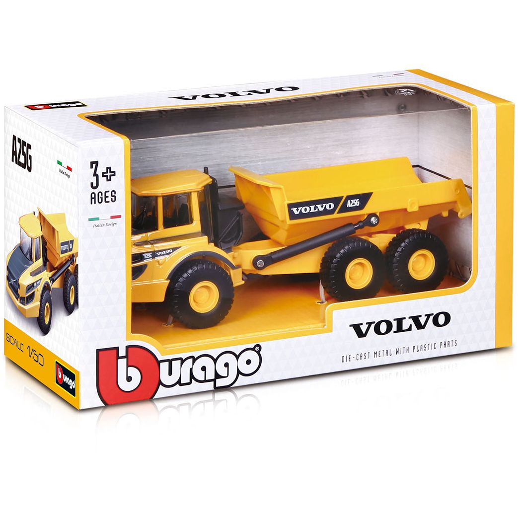 Автомодель Bburago Construction Volvo A25G Самоскид (18-32083) - фото 10