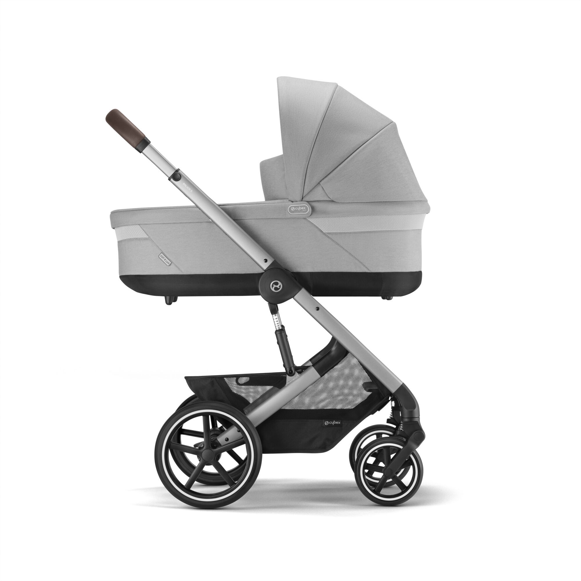 Прогулянкова коляска Cybex S Lux SLV Lava Grey + Люлька Cybex S Lava Grey - фото 4