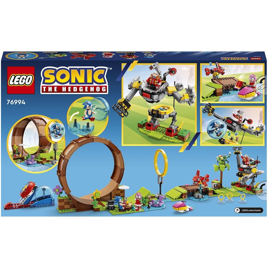 Конструктор LEGO Sonic the Hedgehog Испытание петли Соника на Зеленом Холме, 802 детали (76994) - фото 2