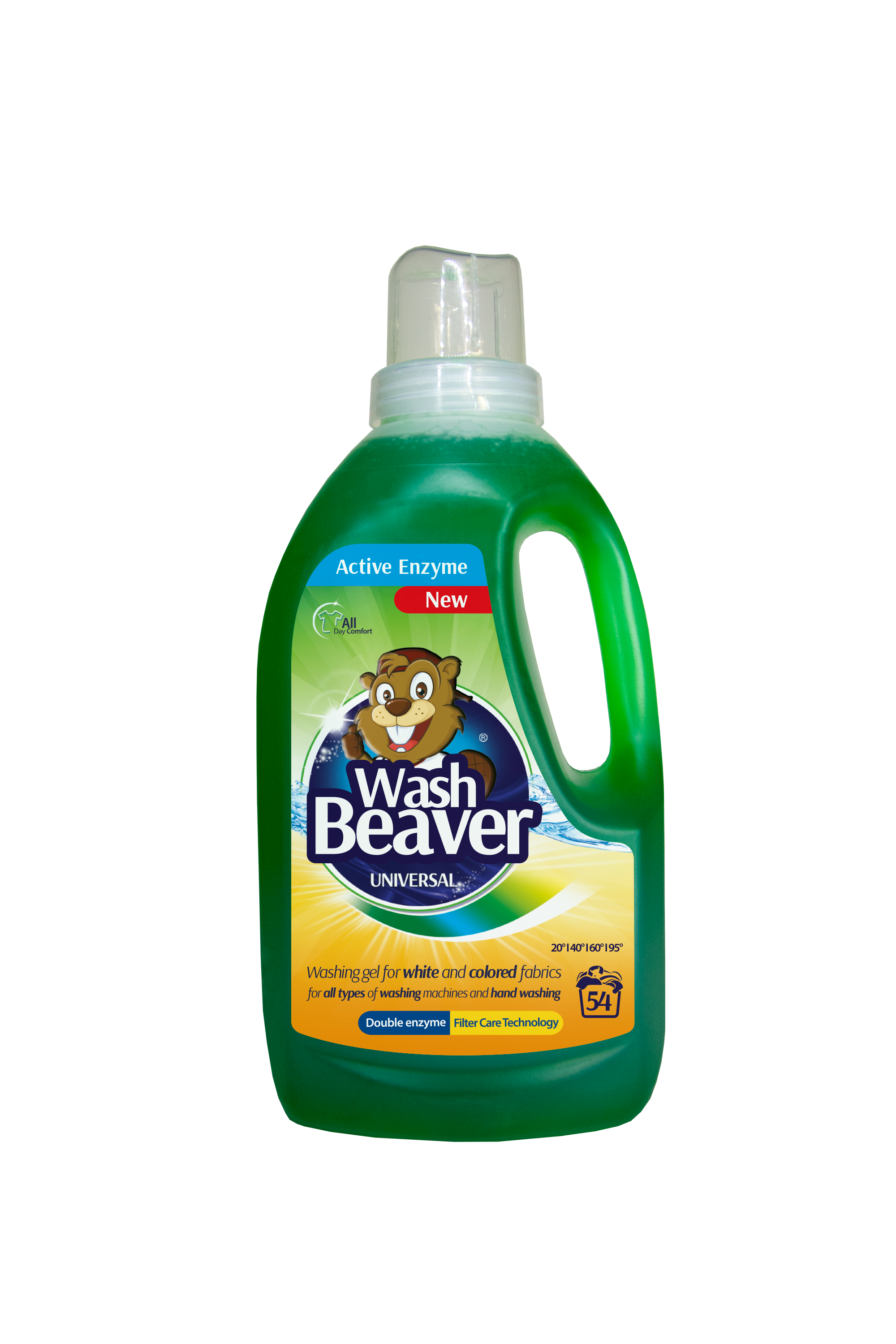 Рідкий засіб Wash Beaver, для прання, Universal, 1,62 л (041-1512) - фото 1
