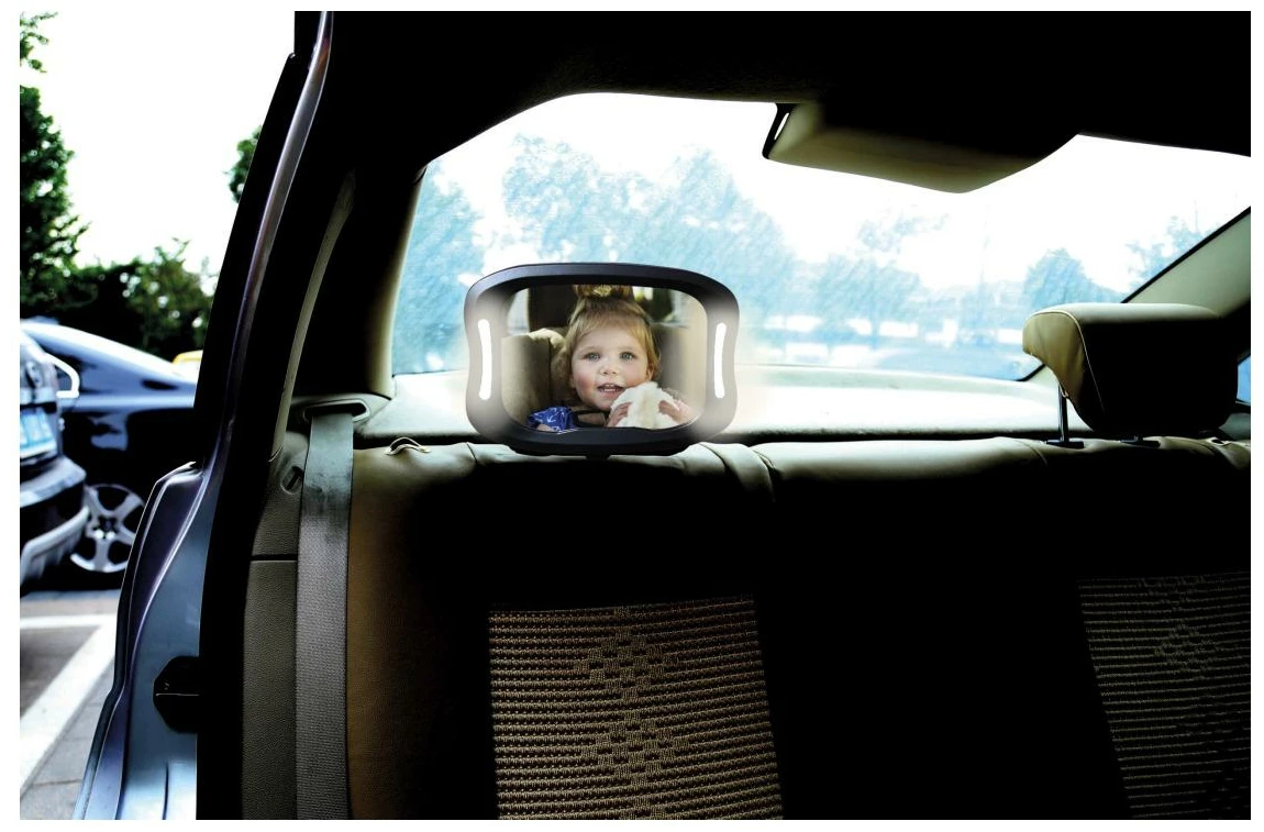 Світлодіодне дзеркало FreeON в автомобіль, з підсвічуванням і дистанційним керуванням - фото 2