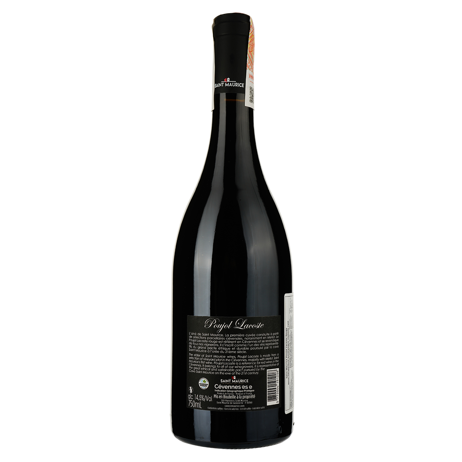 Вино Saint Maurice Poujol Lacoste IGP Cevennes, червоне, сухе, 0,75 л - фото 2