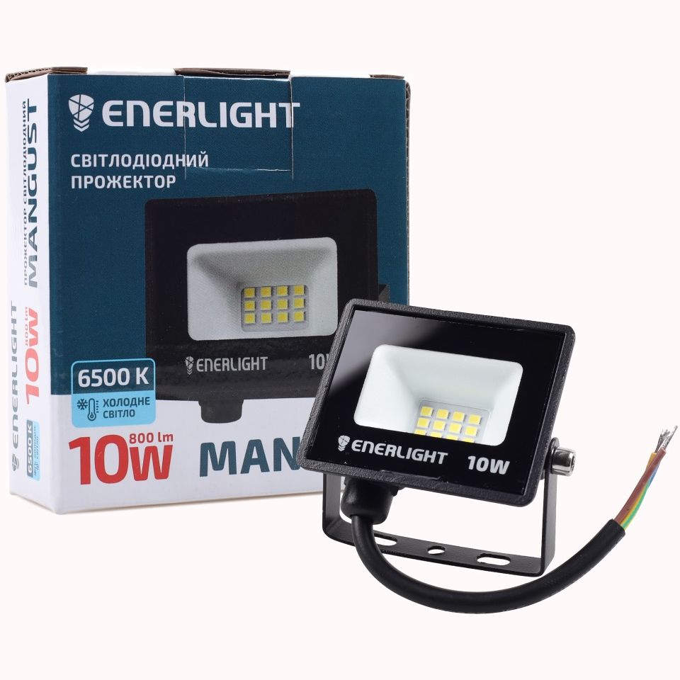 Прожектор світлодіодний Enerlight Mangust 10Вт 6500K (MANGUST10SMD80С) - фото 1