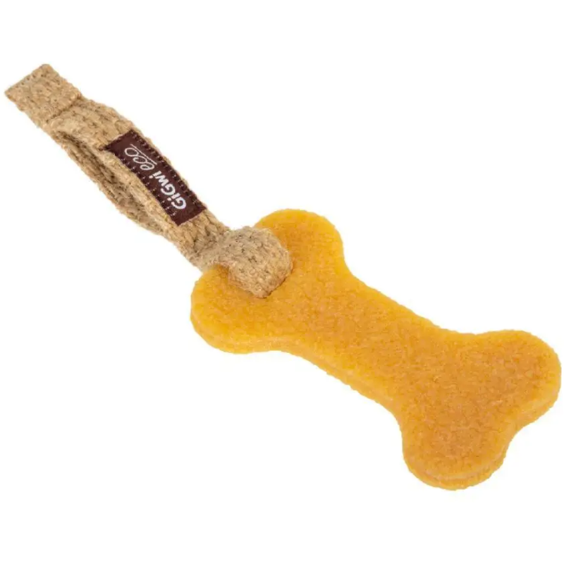 Игрушка для собак GiGwi Gum Gum Резиновая кость, малая, 24 см (2302) - фото 1