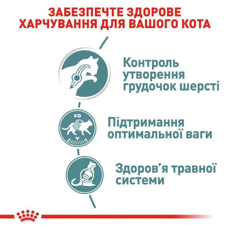 Влажный корм для взрослых котов Royal Canin Hairball Care, кусочки в соусе, 85 г - фото 2