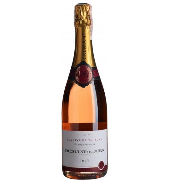Вино ігристе Domaine de Savagny Cremant Du Jura, рожеве, брют, 11,5%, 0,75 л - фото 1