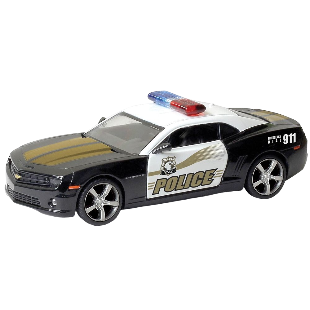 Машинка Uni-fortune Chevrolet Camaro Police Car, 1:32, чорний (554005P) - фото 1