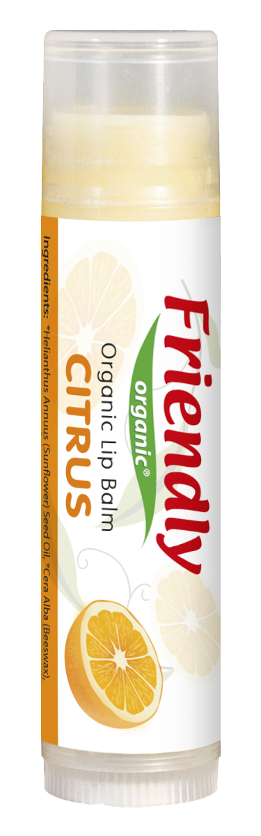Органічний бальзам для губ Friendly Organic Citrus, 4.25 г - фото 1