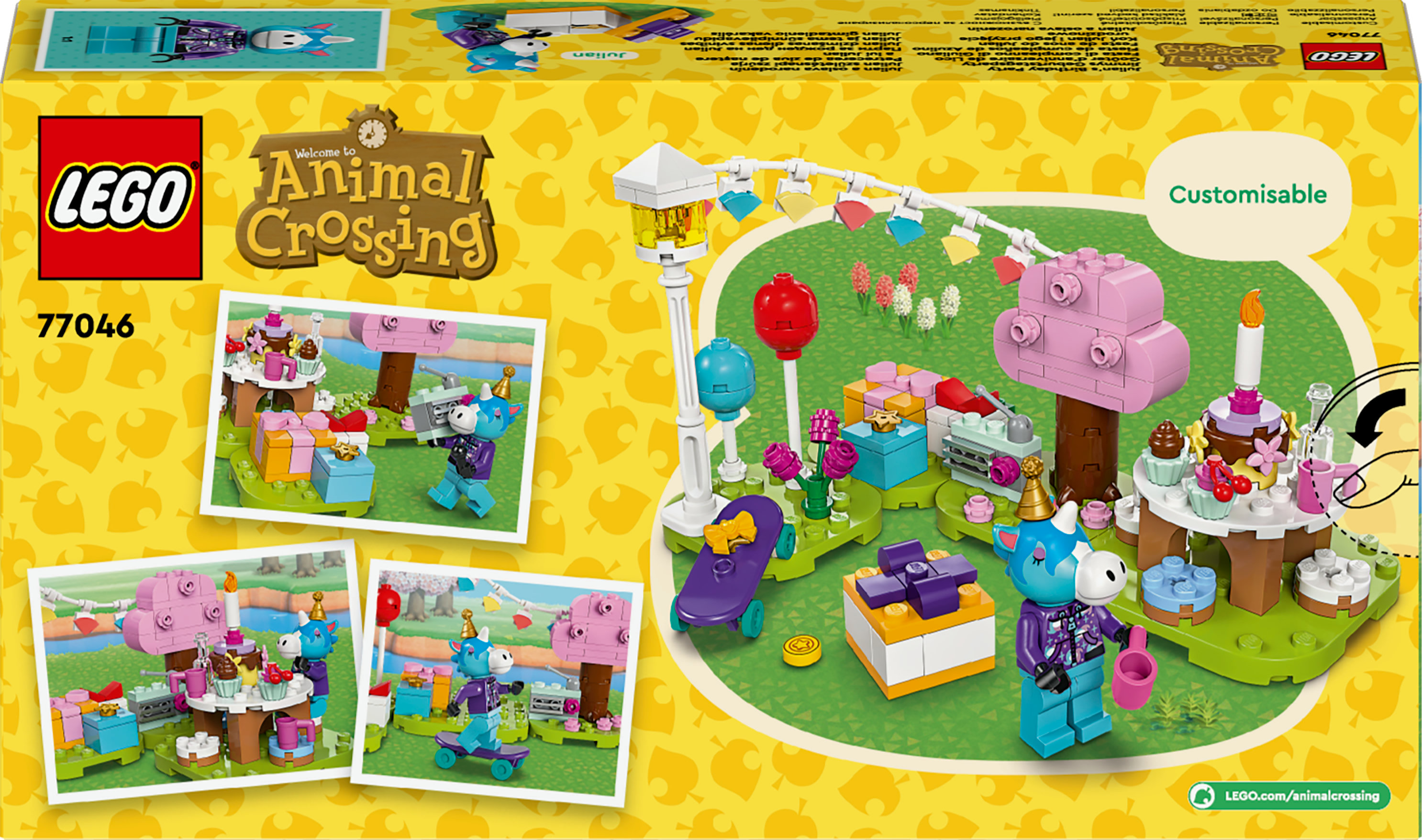 Конструктор LEGO Animal Crossing Вечірка з нагоди дня народження Julian 170 деталей (77046) - фото 9