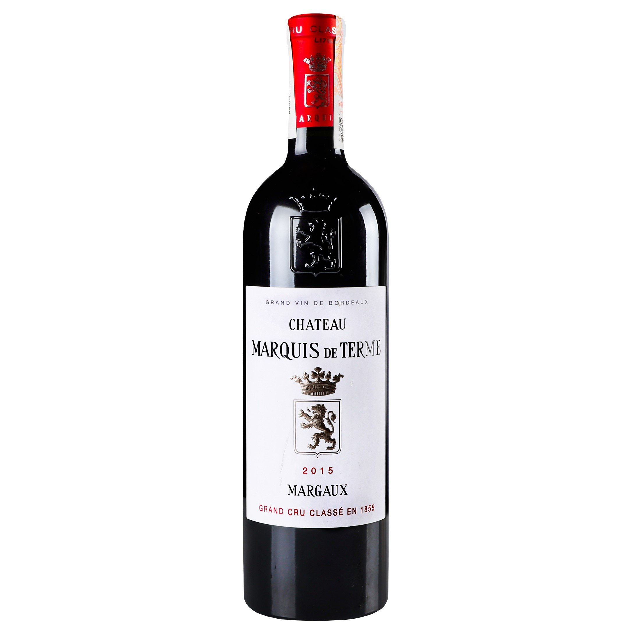 Вино Chateau Marquis de Terme Margaux 2015, 14%, 0,75 л (839520) - фото 1