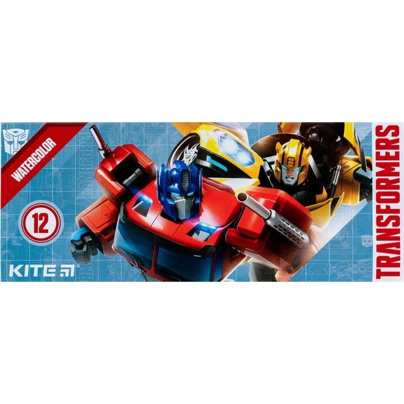 Фарби акварельні Kite Transformers 12 кольорів (TF23041) - фото 1