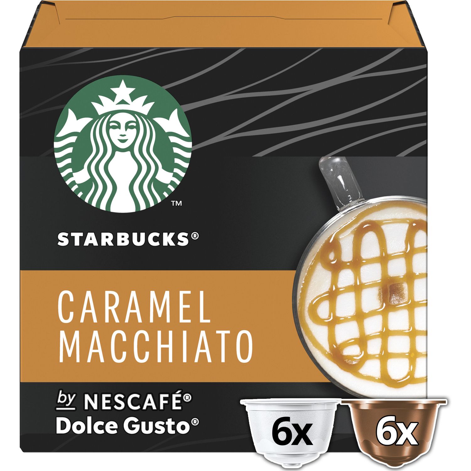 Кофе в капсулах Starbucks DG Caramel Macchiato 12 шт. (950234) - фото 1