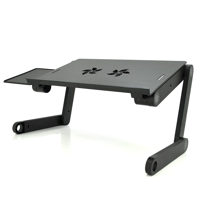 Стіл-підставка для ноутбука Voltronic LV-DN01 Aluminium Laptop Table 2xUSB FAN - фото 2