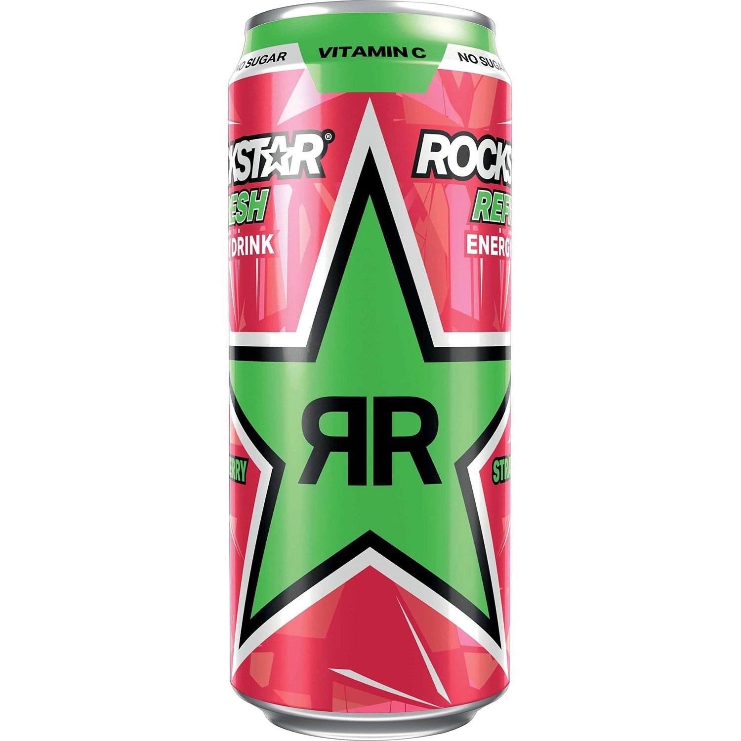 Энергетический безалкогольный напиток Rockstar Refresh Strawberry and Lime 500 мл - фото 1