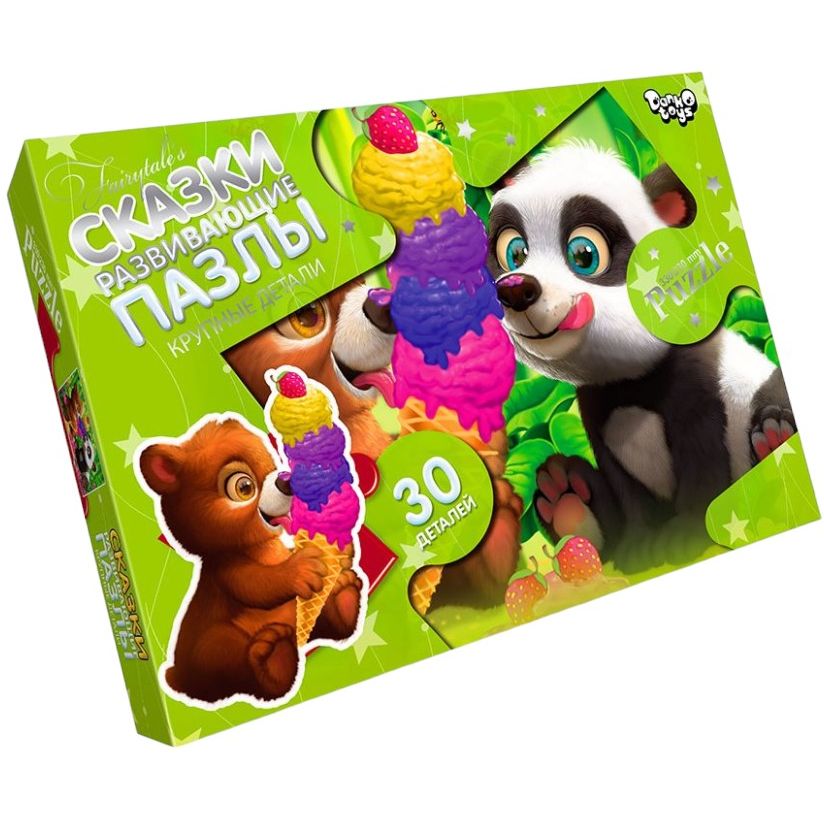 Детские пазлы-макси Панда Danko Toys Mx30-07-03, 30 элементов - фото 1