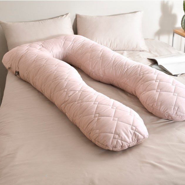 Подушка для вагітних та годування Ideia Sei Design, 140х75х20 см, бежевий (8-32757) - фото 5