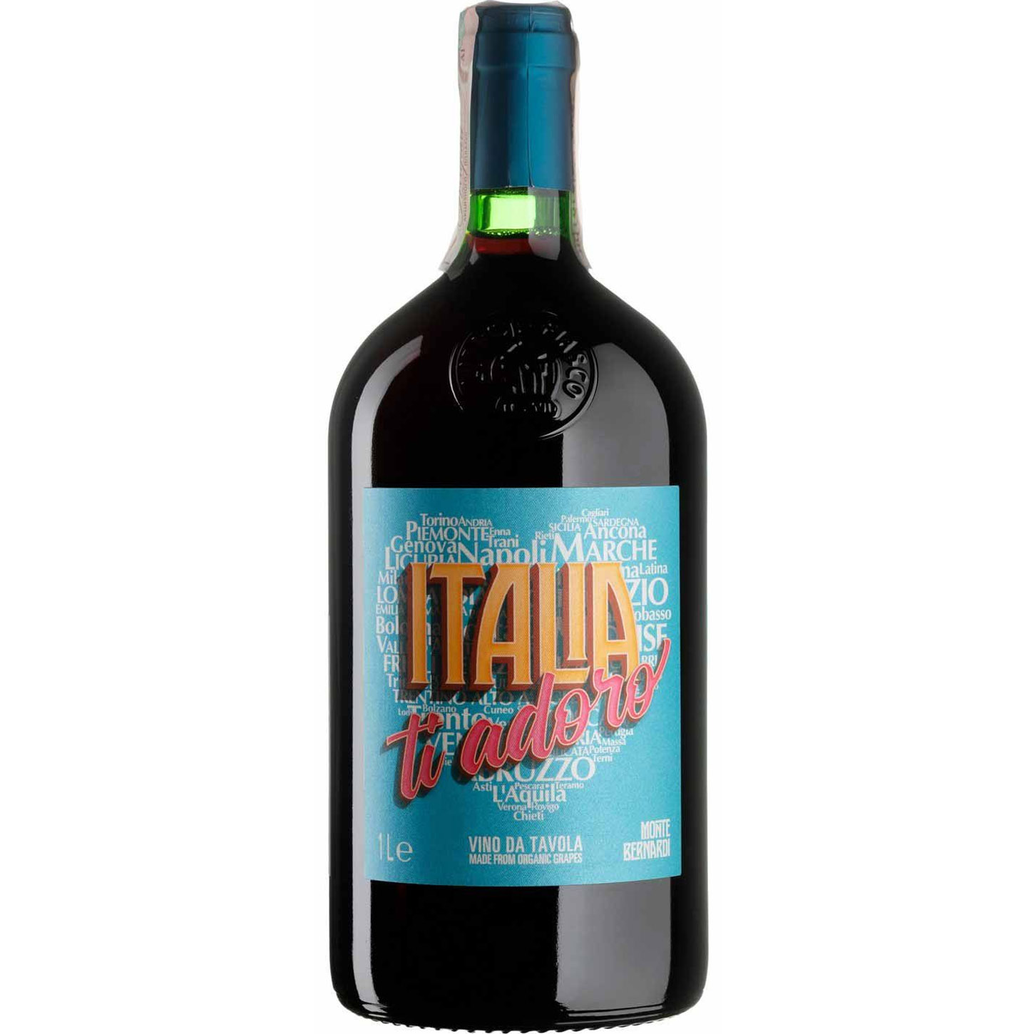 Вино Monte Bernardi Italia Ti Adoro, червоне, сухе, 1 л - фото 1