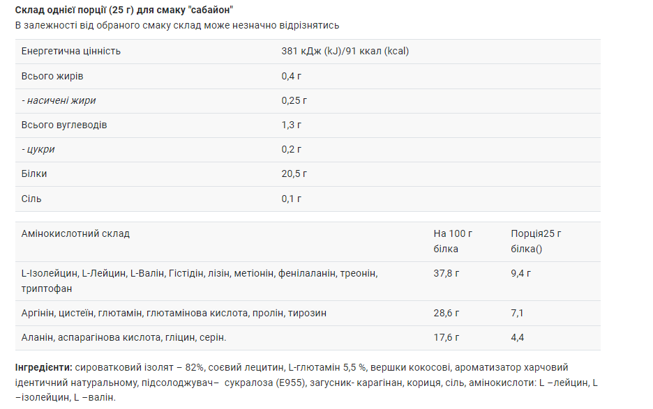 Протеїн Power Pro ISO Power Zero полуниця з вершками 500 г - фото 2