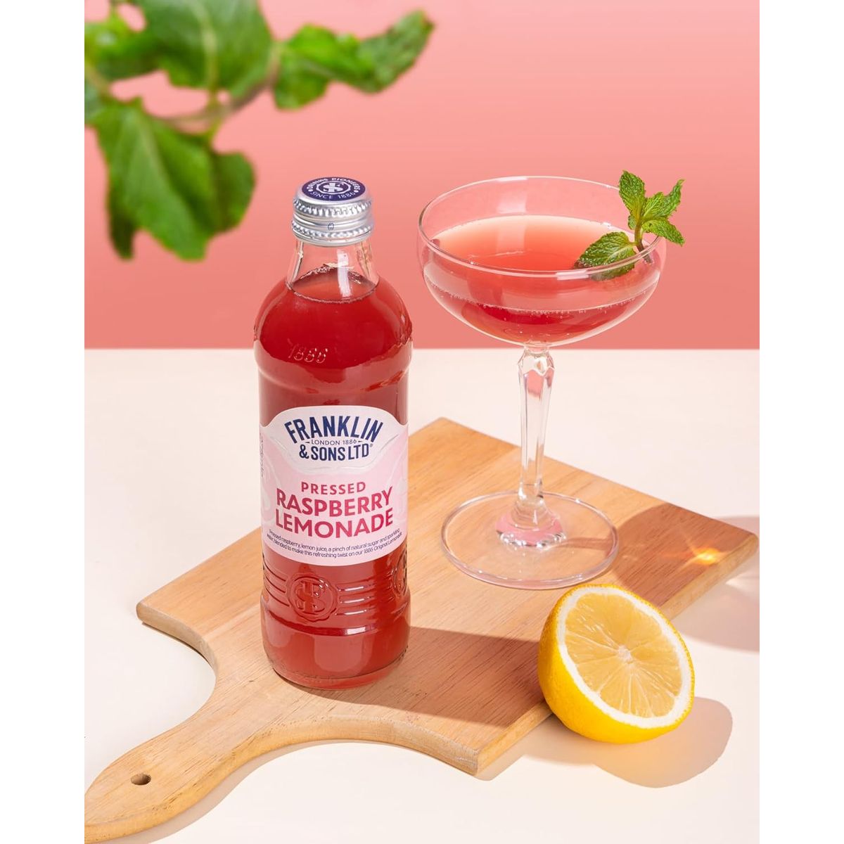 Напиток Franklin & Sons Pressed Raspberry Lemonade безалкогольный 275 мл - фото 4