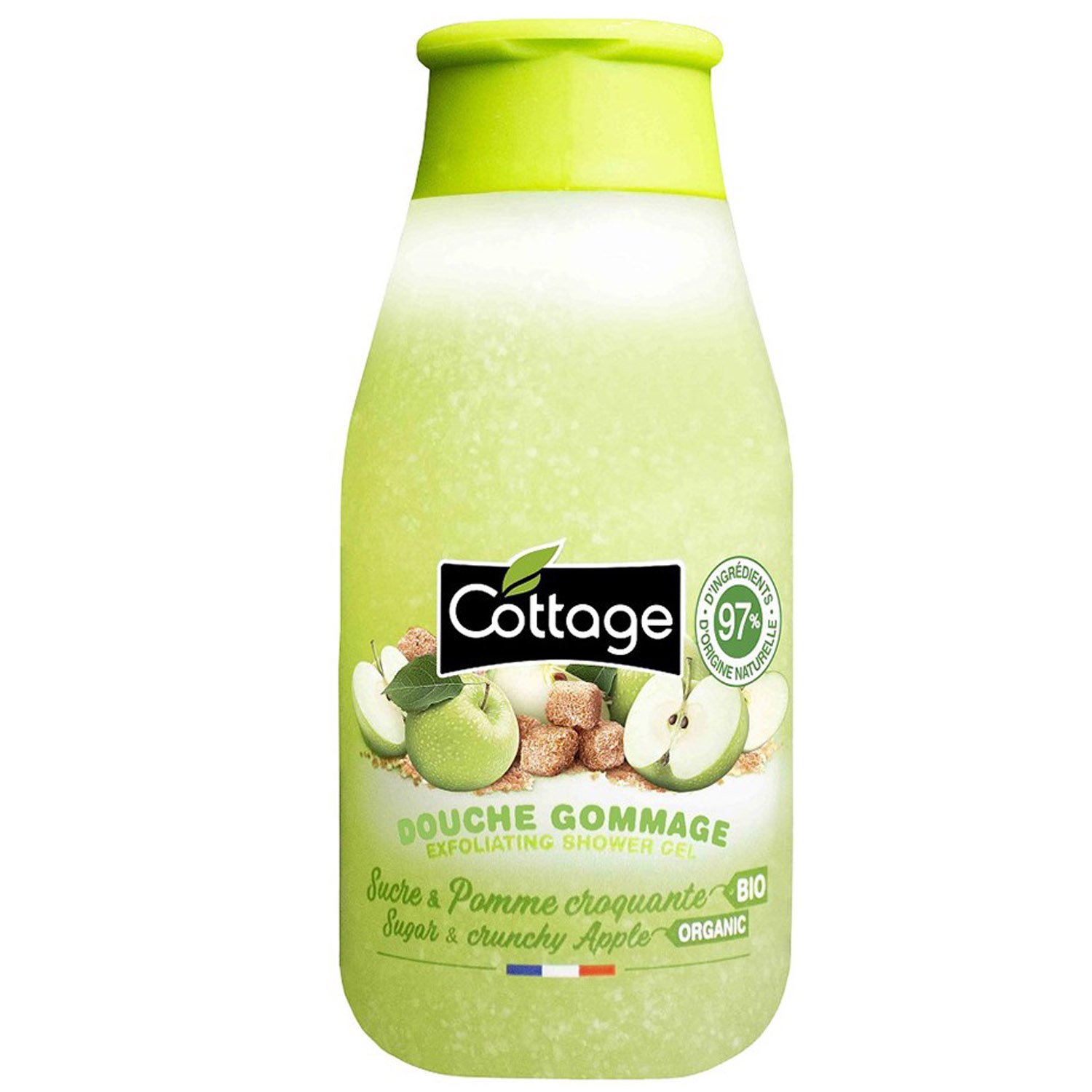 Гель-эксфолиант для душа Cottage Exfoliating Shower Gel Sugar and Crunchy Apple 50 мл - фото 1