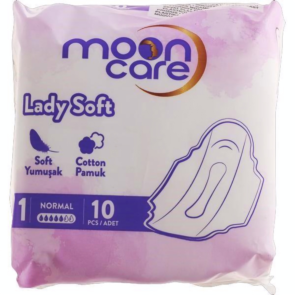 Прокладки ультратонкие Moon Care Lady Soft Normal 10 шт. - фото 1