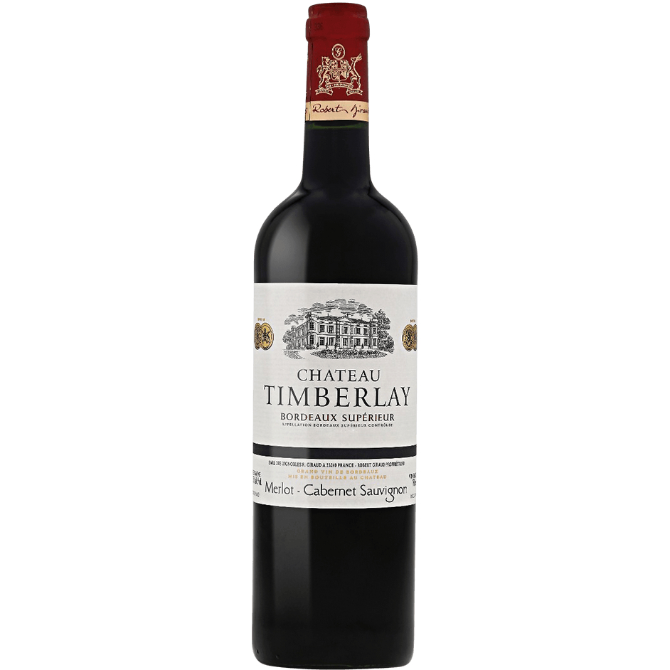 Вино Robert Giraud Chateau Timberlay Bordeaux Superieur, красное, сухое, 14%, 0,75 л - фото 1