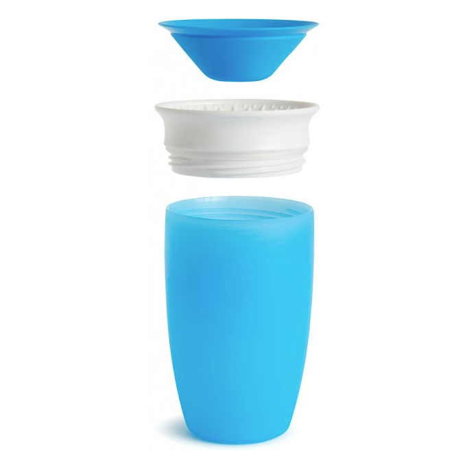 Чашка-непроливайка Munchkin Miracle 360 с крышкой, 296 мл, голубой (051858) - фото 4