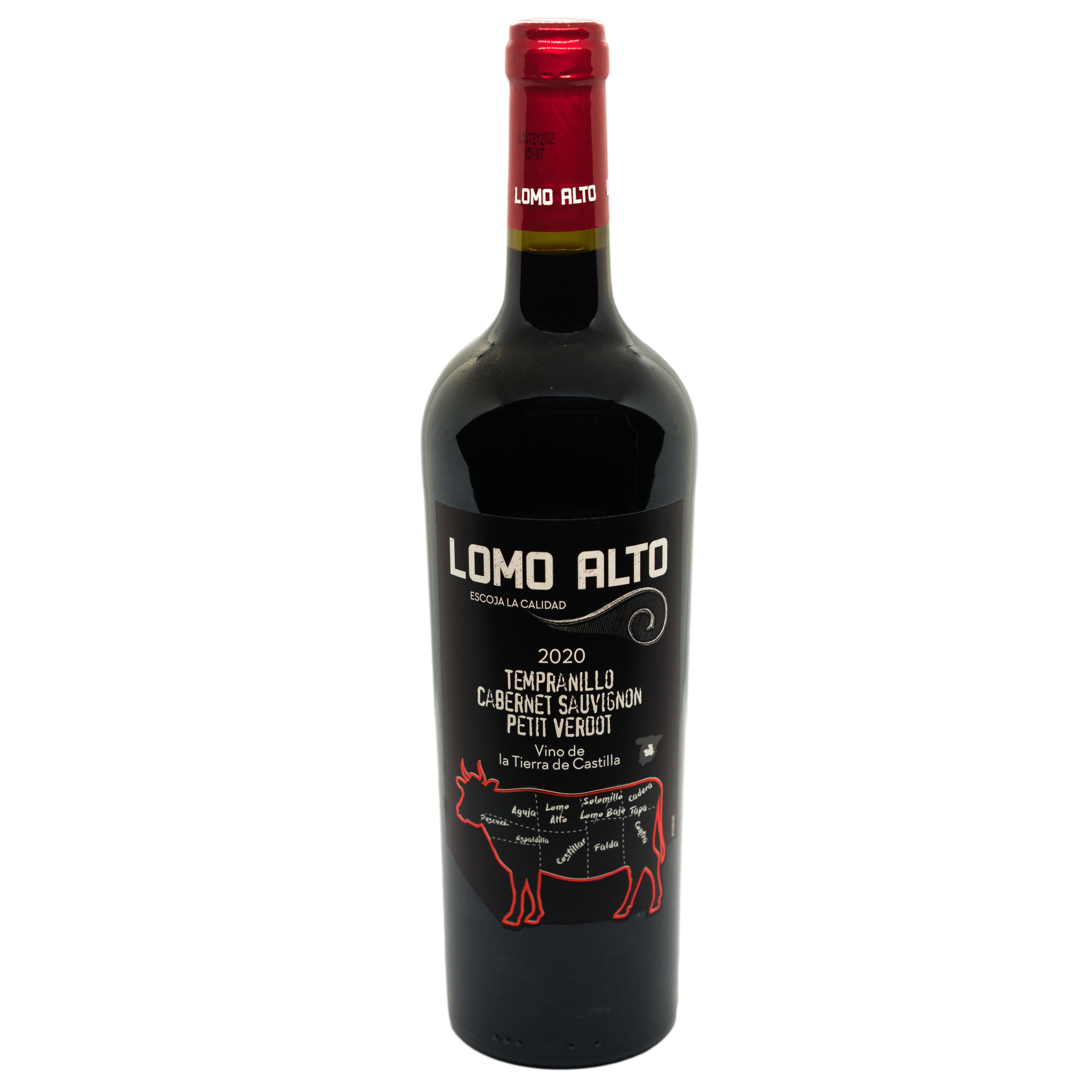 Вино Lomo Alto Tempranillo-Cabernet Sauvignon-Petit Verdot, червоне, напівсухе, 0,75 л - фото 1