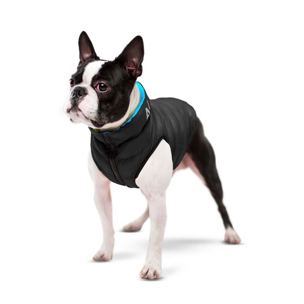 Курточка для собак AiryVest двостороння, S40, чорно-блакитна - фото 2