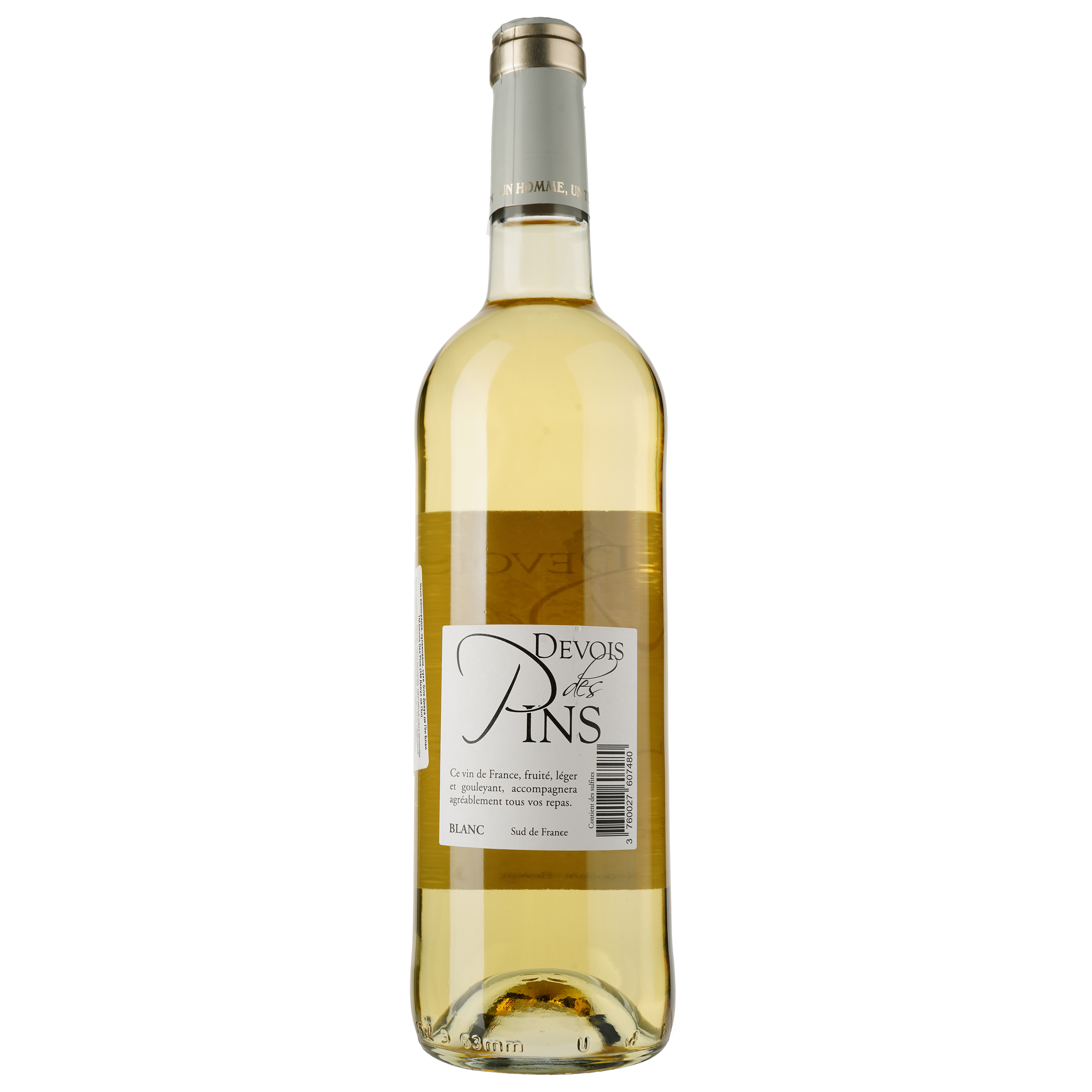 Вино Devois des Pins Blanc Vin de France, біле, сухе, 0.75 л - фото 2