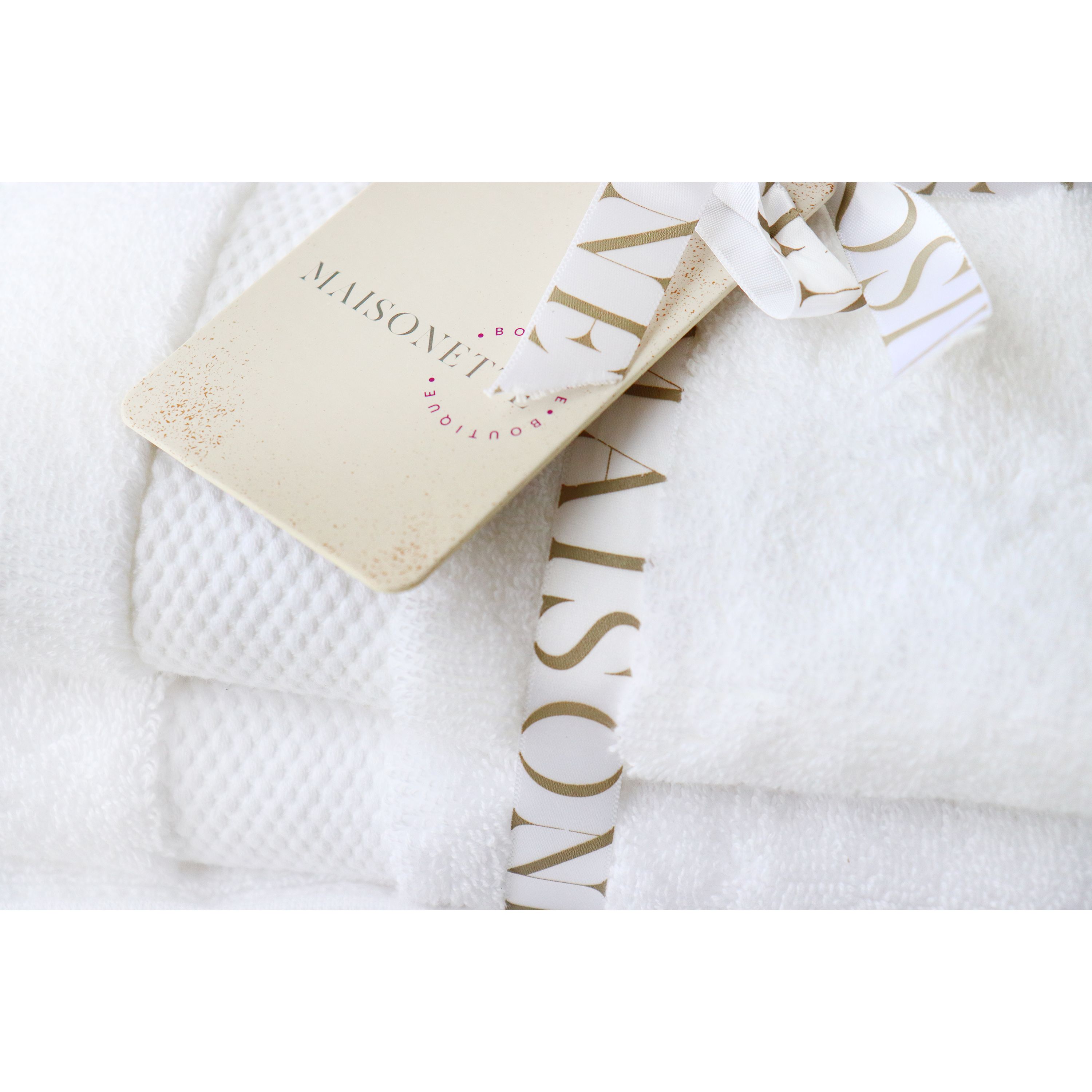 Набор полотенец Maisonette Elegance 76x51 см 2 шт. белый (40412) - фото 4