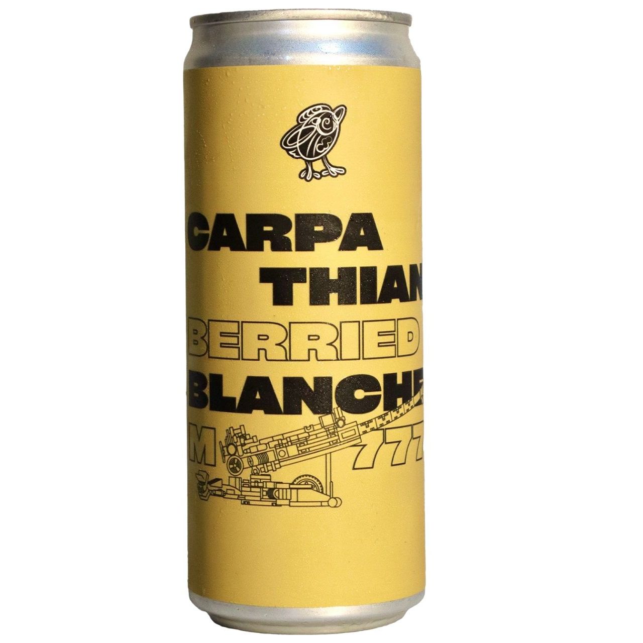 Пиво Ципа Carpathian Berried Blanche M777, светлое, нефильтрованное, 4,8%, ж/б, 0,33 л - фото 1