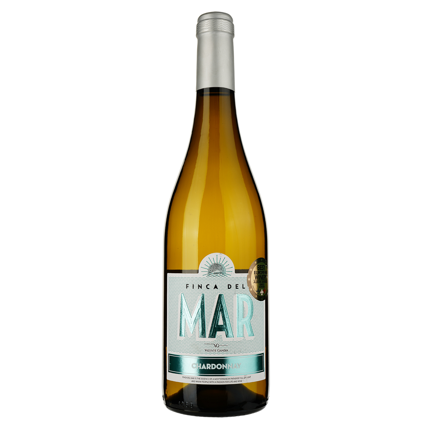 Вино Finca del Mar Chardonnay, біле, сухе, 12,5%, 0,75 л (37167) - фото 1
