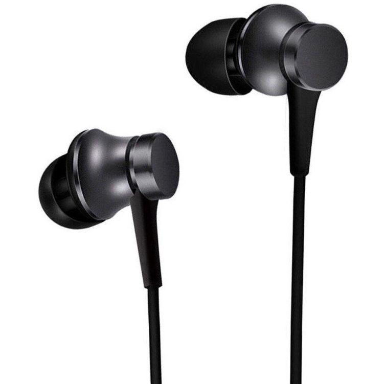 Навушники Xiaomi Mi-Earphones Basic Black з мікрофоном - фото 1