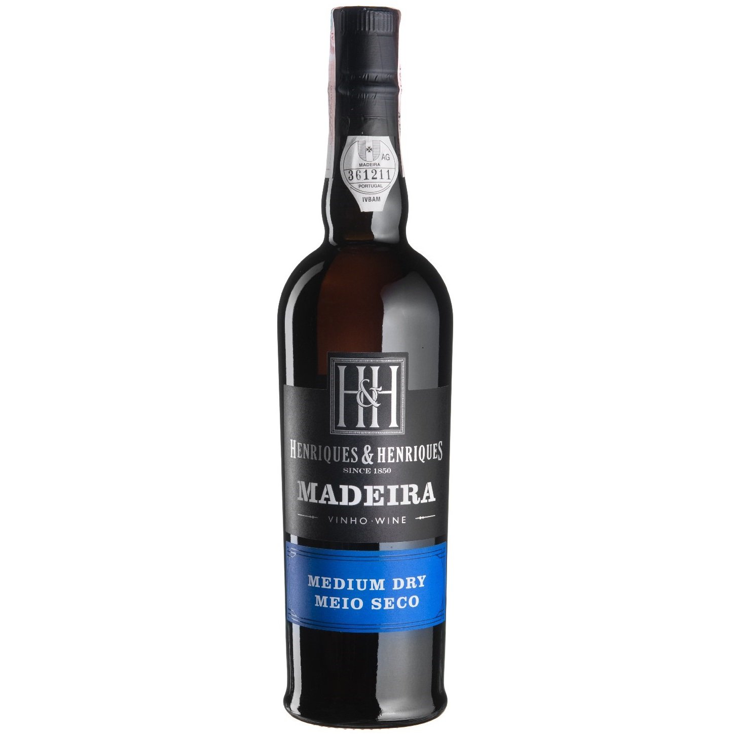 Вино Henriques&Henriques Madeira Medium Dry, біле, напівсухе, 19%, 0,5 л (7646) - фото 1