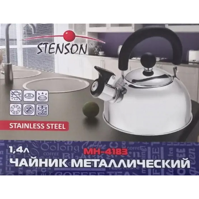 Чайник Stenson SS одинарне дно 1.4 л MH-4183 (25671) - фото 2