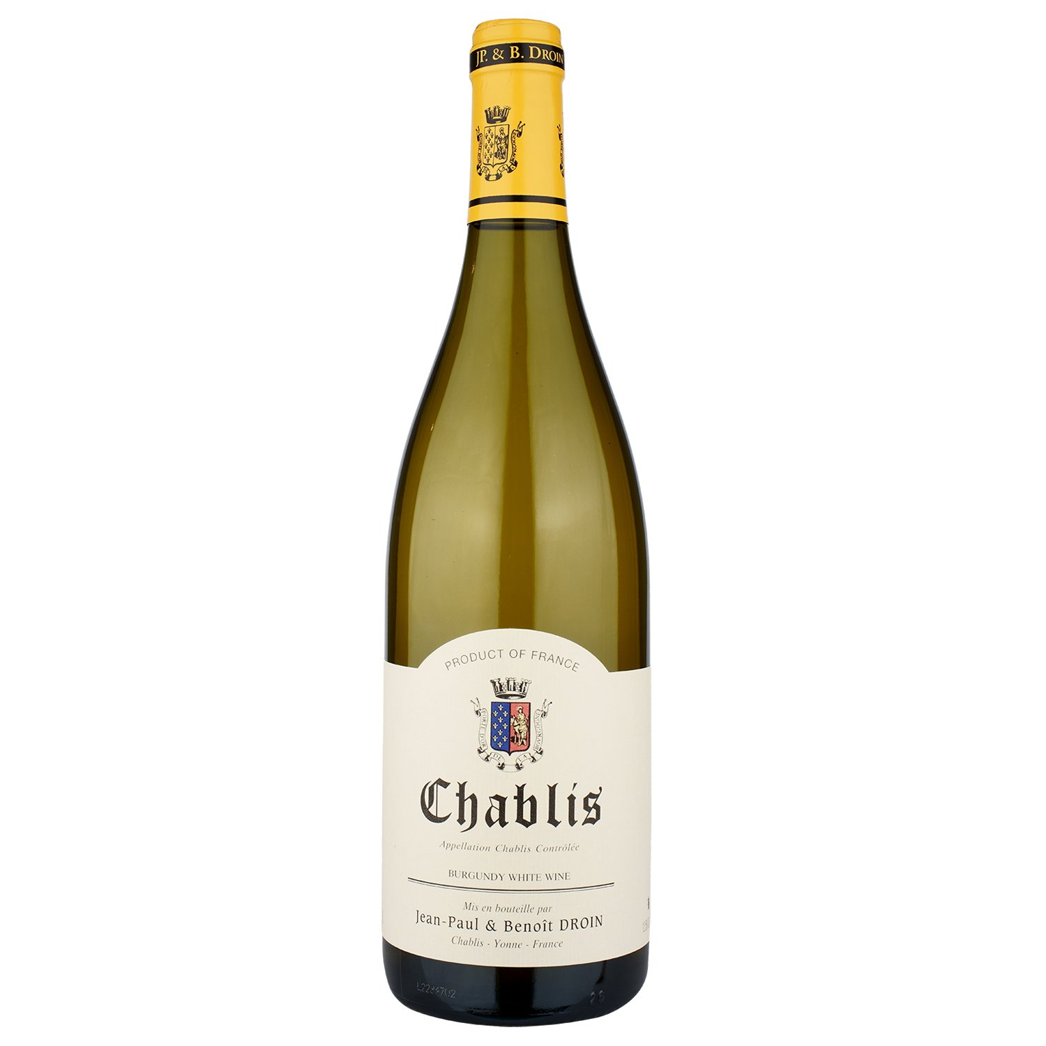 Вино Jean-Paul&Benoit Droin Chablis, біле, сухе, 0,75 л - фото 1