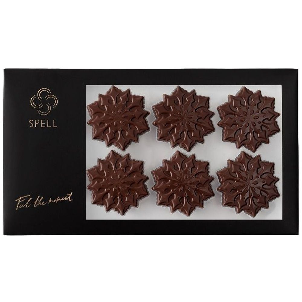 Конфеты шоколадные Spell Карамельные снежинки, 50 г - фото 1