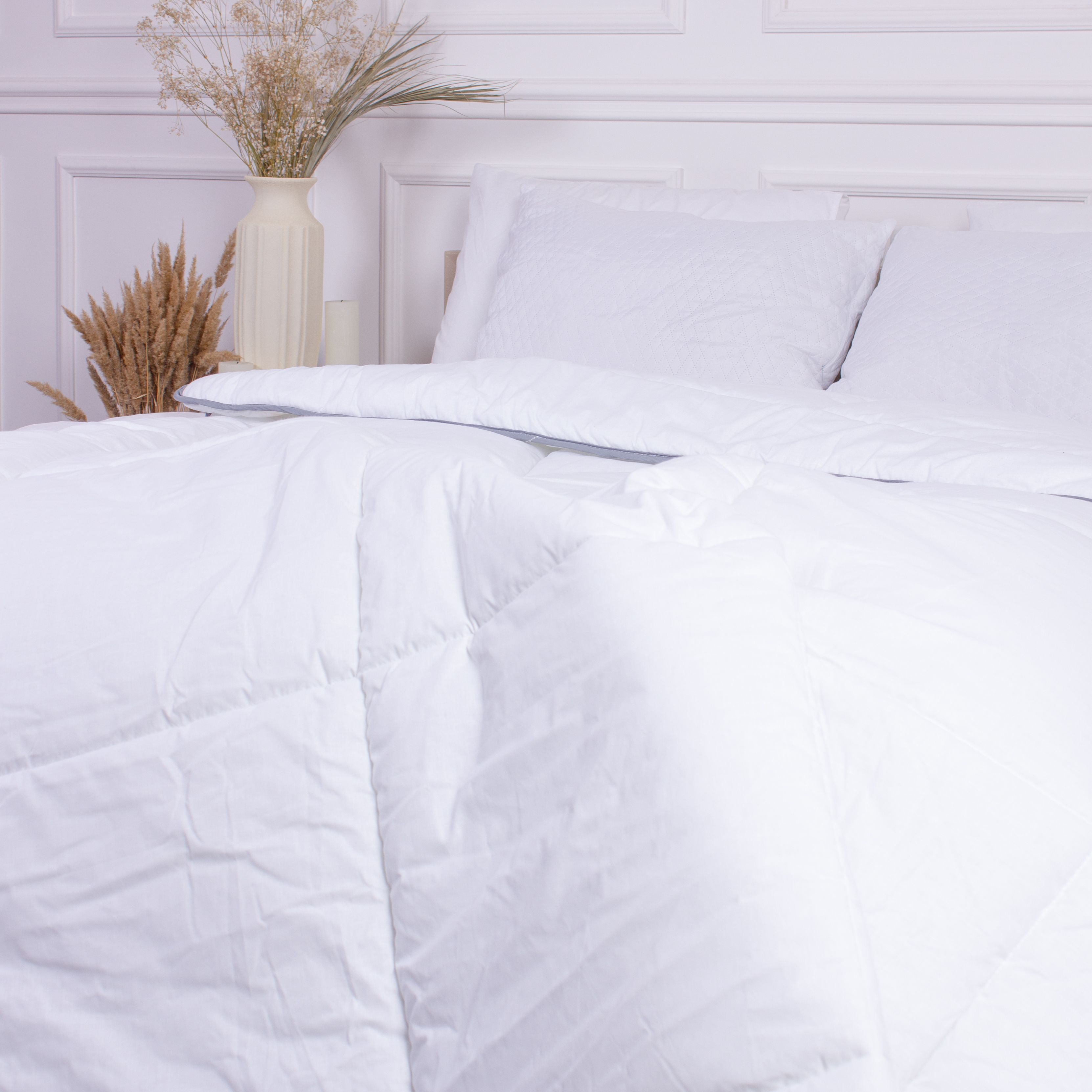 Одеяло шерстяное MirSon Gold Silk №055 зимнее 140x205 см белое - фото 12