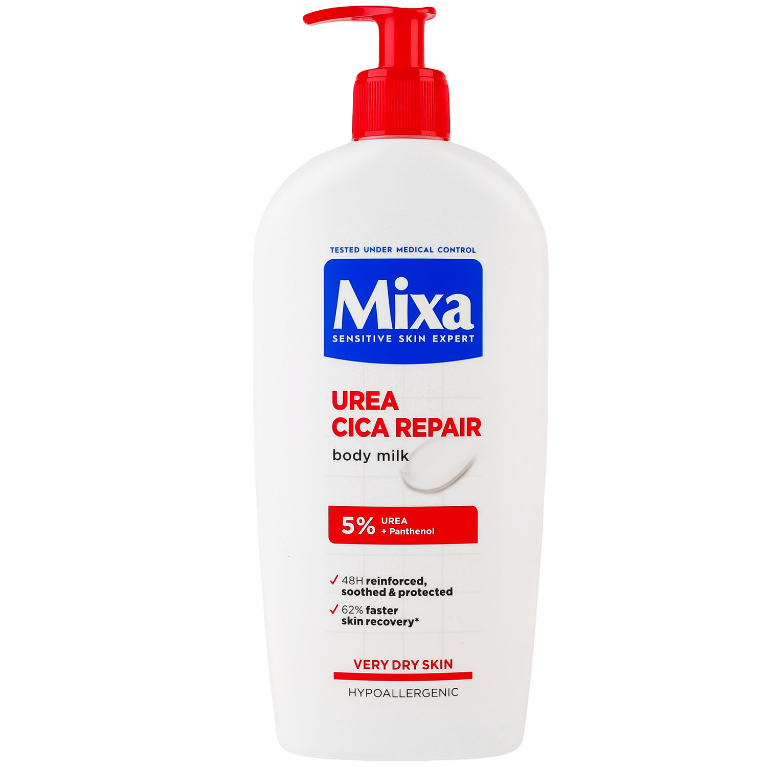 Молочко Mixa Urea Cica Repair для очень сухой кожи тела восстанавливающее 400мл - фото 1