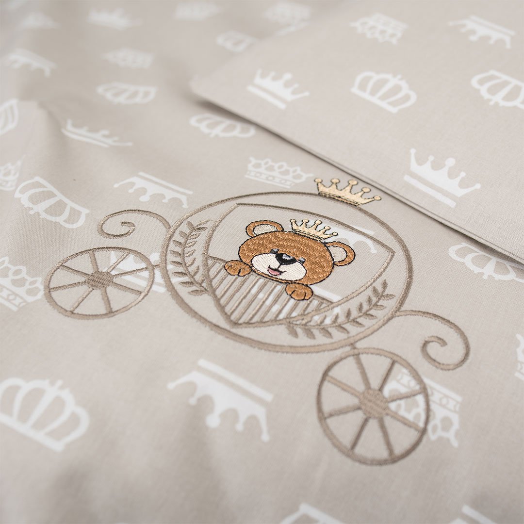 Комплект постельного белья в коляску Papaella, бежевый, 80х60 см (8-10446) - фото 4
