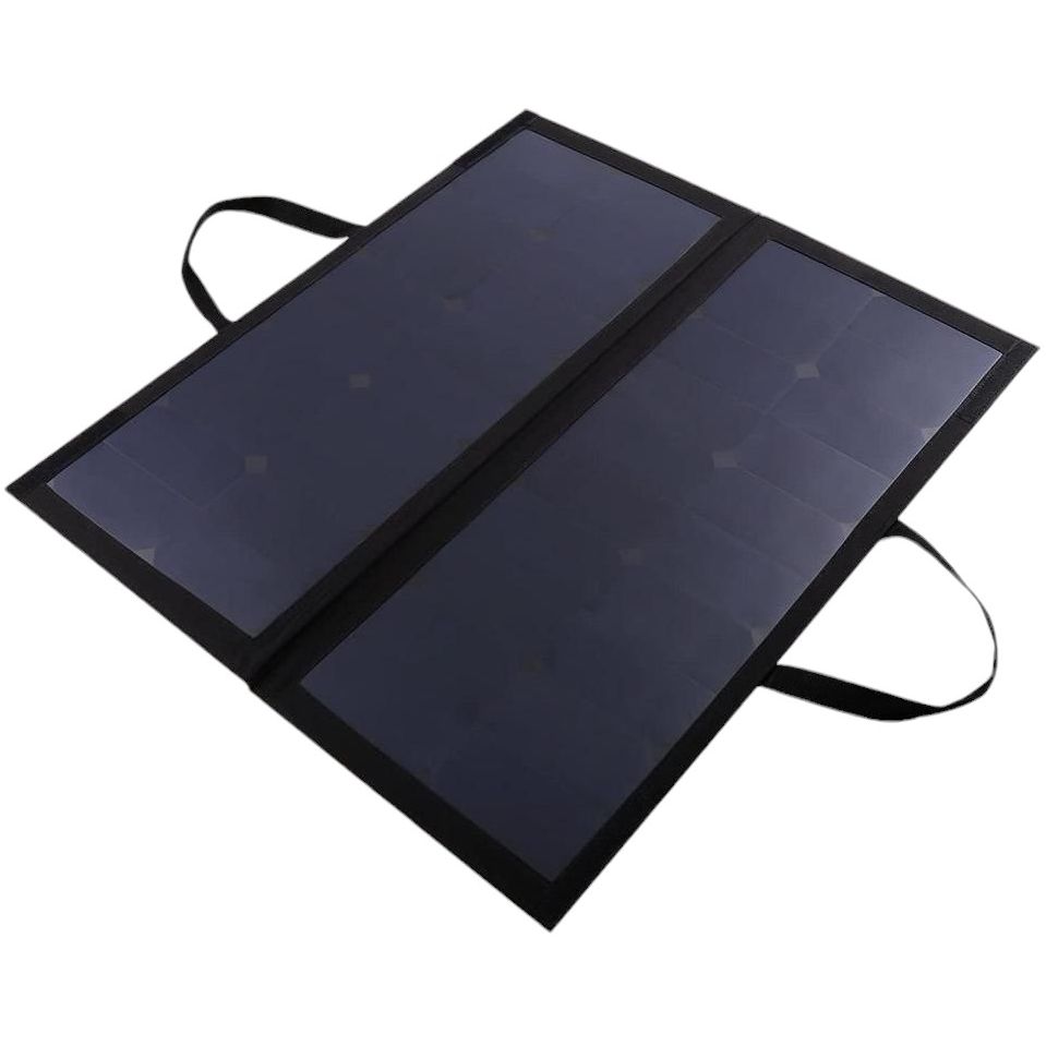 Портативна сонячна панель Aukey PBP10 60W Solar Panel затискачі 12В/5А USB Type-C - фото 1