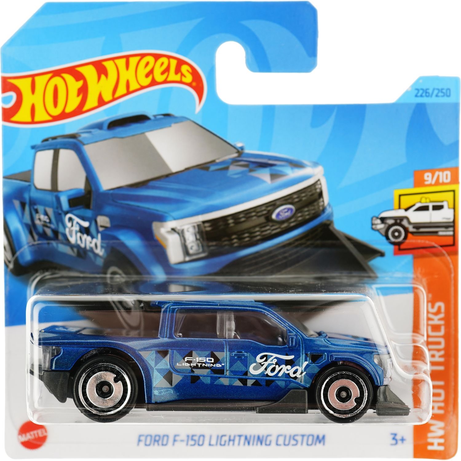 Базова машинка Hot Wheels HW Hot Trucks Ford F-150 Lightning Custom синя (5785) - фото 1