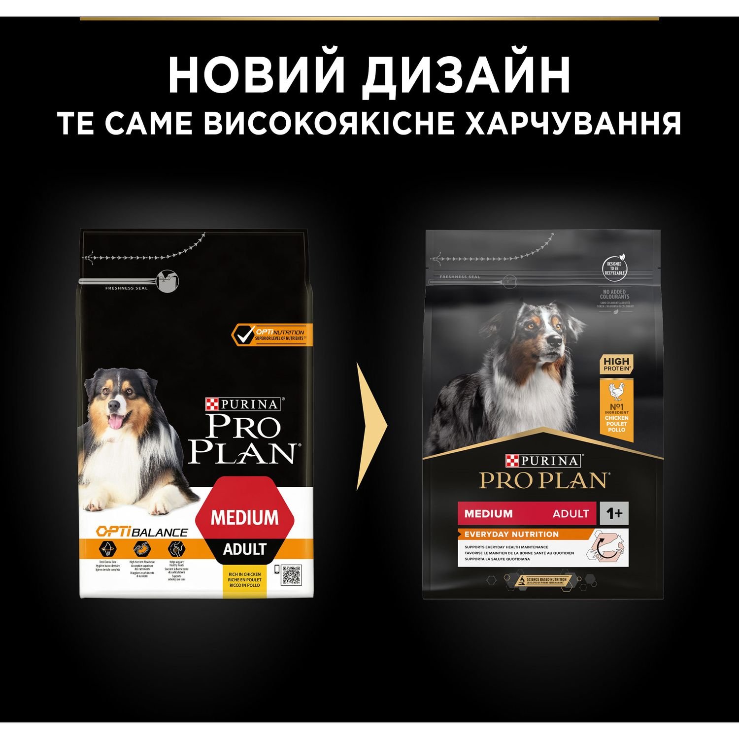 Сухий корм Purina Pro Plan Medium Adult 1+ Everyday Nutrion для дорослих собак середніх порід з куркою 3 кг (12279419) - фото 11