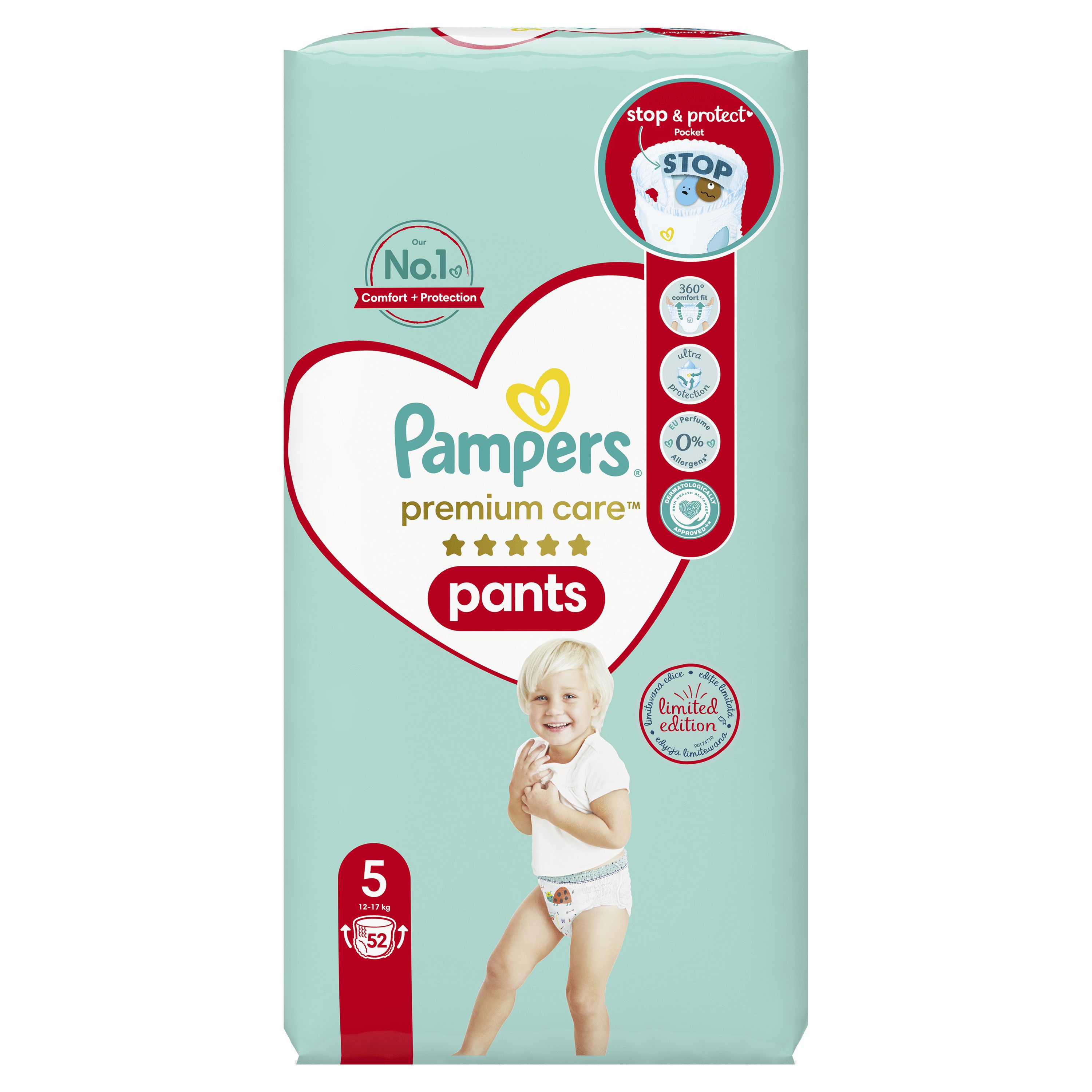 Подгузники-трусики Pampers Premium Care Pants 5 (12-17 кг) 52 шт. - фото 2