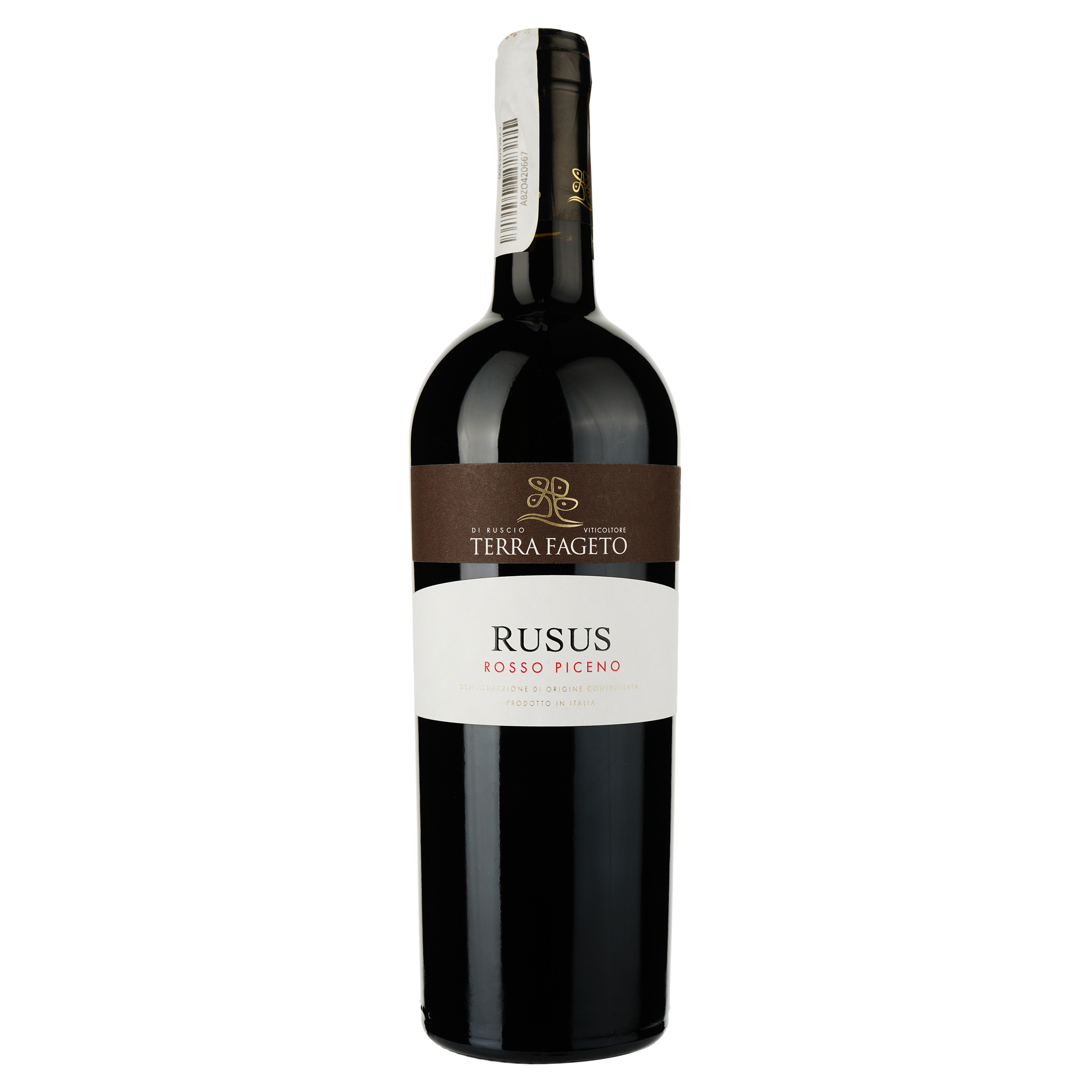 Вино Terra Fageto Rusus Rosso Piceno DOC, червоне, сухе, 0,75 л - фото 1