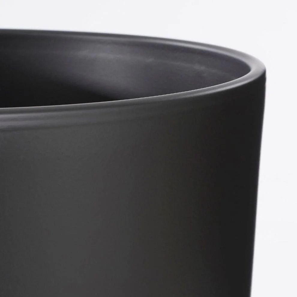 Кашпо Edelman Tusca pot round, 19,5 см, черное, матовое (144277) - фото 5