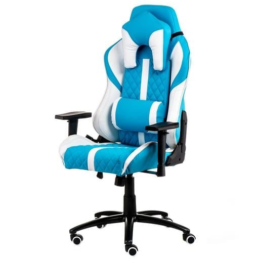 Геймерське крісло Special4you ExtremeRace блакитний з білим (E6064) - фото 1